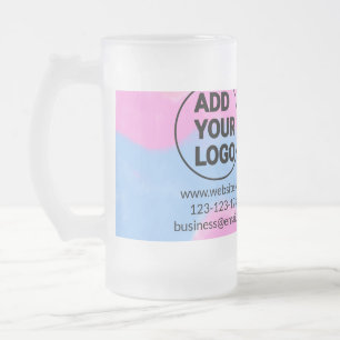 Caneca De Cerveja Vidro Jateado Código QR minimalista simples adicionar logotipo n