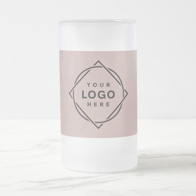 Caneca De Cerveja Vidro Jateado Código QR preto elegante e elegante (Centro)
