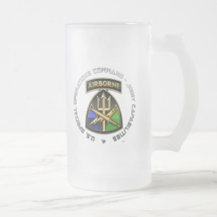 Caneca De Cerveja Vidro Jateado Comando de Operações Especiais - Recursos Conjunto