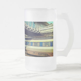 Caneca De Cerveja Vidro Jateado Comboio debaixo da ponte, Sheffield