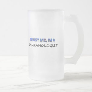 Caneca De Cerveja Vidro Jateado Confie que eu mim é um Campanologist