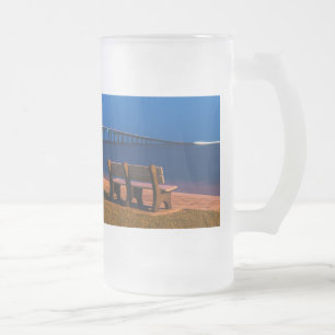 Caneca De Cerveja Vidro Jateado Convite Noturno Para Sentar Uma Cerveja De Vidro D