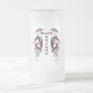 Caneca De Cerveja Vidro Jateado Copo de Cerveja Black Dragon