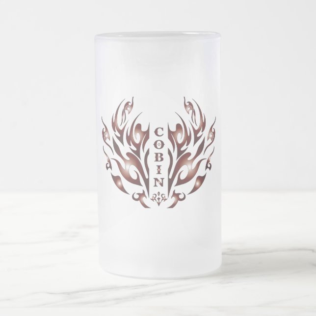 Caneca De Cerveja Vidro Jateado Copo de Cerveja Cobin (Centro)