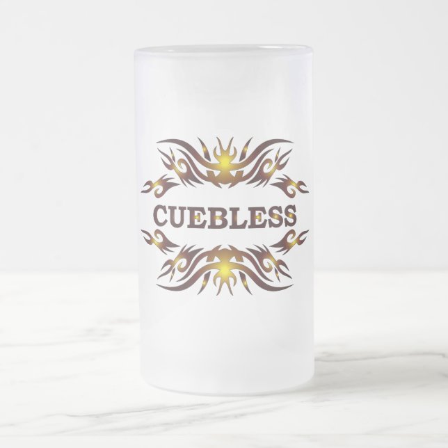 Caneca De Cerveja Vidro Jateado Copo de Cerveja CUEBLESS (Centro)