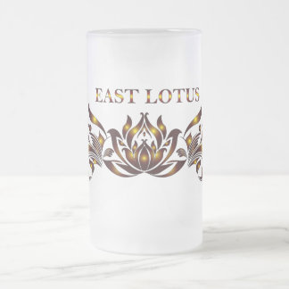 Caneca De Cerveja Vidro Jateado Copo de Cerveja East Lotus