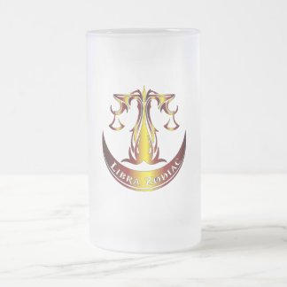 Caneca De Cerveja Vidro Jateado Copo de Cerveja Libra Zodíaco