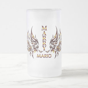Caneca De Cerveja Vidro Jateado Copo de Cerveja Marry
