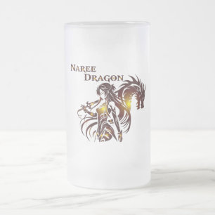 Caneca De Cerveja Vidro Jateado Copo de Cerveja Naree Dragon