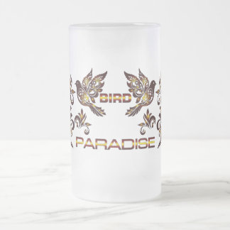 Caneca De Cerveja Vidro Jateado Copo de Cerveja Paraíso das Aves