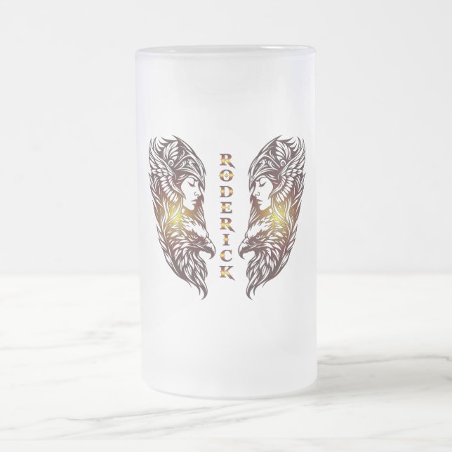 Caneca De Cerveja Vidro Jateado Copo de Cerveja Roderick (Centro)