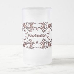 Caneca De Cerveja Vidro Jateado Copo de Cerveja Vazindie