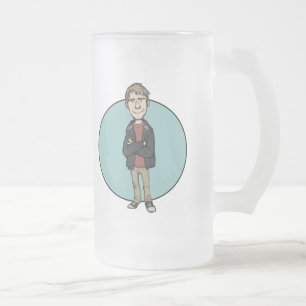 Caneca De Cerveja Vidro Jateado Copo dos coletores do GP de Charlie