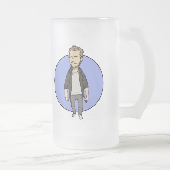 Caneca De Cerveja Vidro Jateado Copo dos coletores do GP de Jason (Direita)