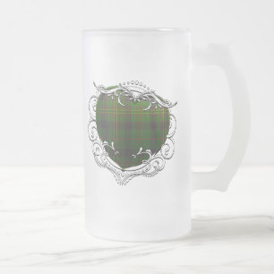Caneca De Cerveja Vidro Jateado Coração do Tartan de Kennedy