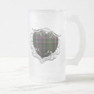Caneca De Cerveja Vidro Jateado Coração do Tartan do tanoeiro