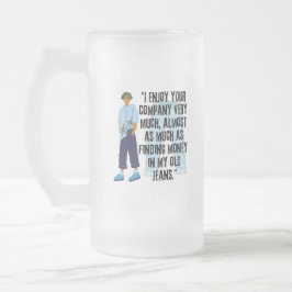 CANECA DE CERVEJA VIDRO JATEADO COTAÇÃO DE JEANS
