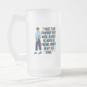 CANECA DE CERVEJA VIDRO JATEADO COTAÇÃO DE JEANS