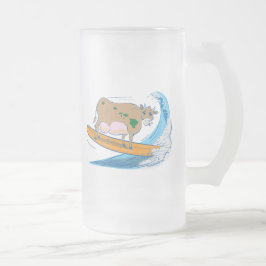 Caneca De Cerveja Vidro Jateado CoWaBuNgA