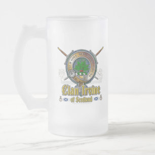 Caneca De Cerveja Vidro Jateado Crachá de Clã Irvine