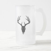 Crânio da caça dos cervos com Antlers