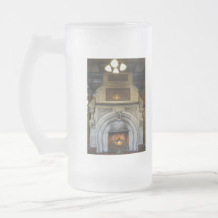 Caneca De Cerveja Vidro Jateado Crescent Hotel Lareira