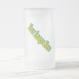 Caneca De Cerveja Vidro Jateado Crie seu próprio Modelo de imagem Na moda