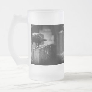 Caneca De Cerveja Vidro Jateado Crow do Cemitério de Queda