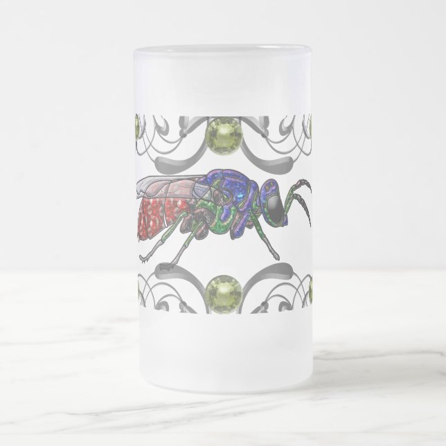 Caneca De Cerveja Vidro Jateado Cuckoo Wasp (Centro)