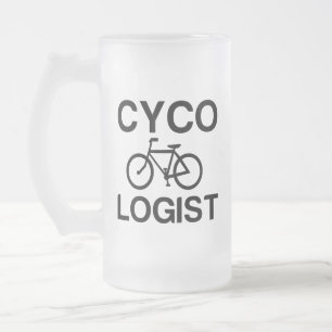 CANECA DE CERVEJA VIDRO JATEADO CYCOLOGISTA