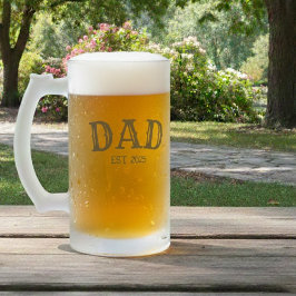 CANECA DE CERVEJA VIDRO JATEADO DAD EST 
