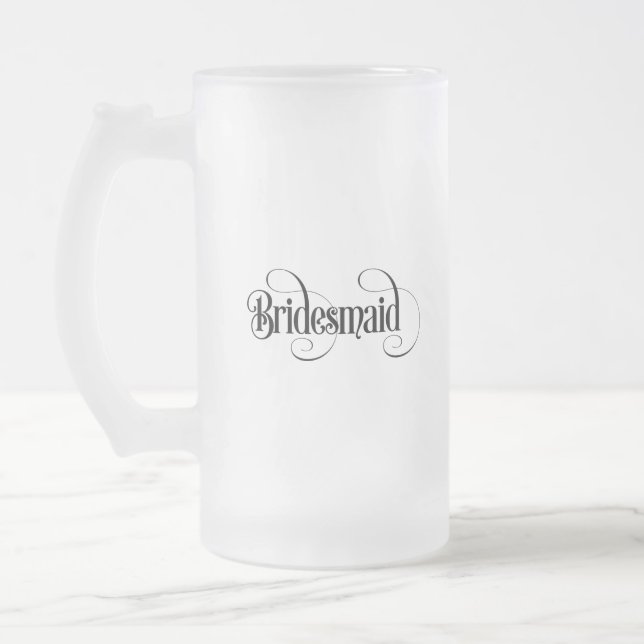 Caneca De Cerveja Vidro Jateado Dama de honra (Esquerda)