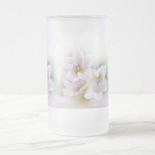 Caneca De Cerveja Vidro Jateado dança das flores