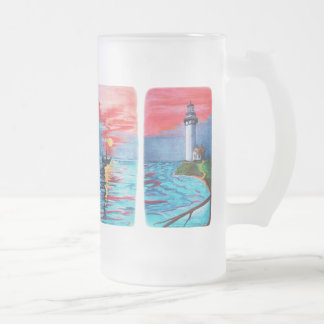 Caneca De Cerveja Vidro Jateado Das sereias do farol