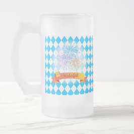 Caneca De Cerveja Vidro Jateado decoração do festival de cerveja OKTOBERFEST Padrã