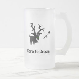 Caneca De Cerveja Vidro Jateado Deer Atrevo a sonhar