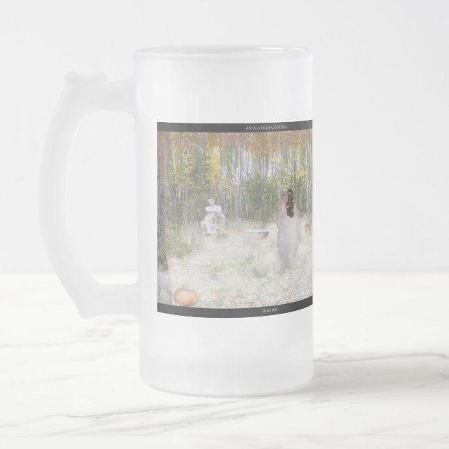 Caneca De Cerveja Vidro Jateado Demeter (Esquerda)
