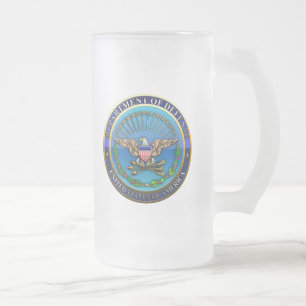 Caneca De Cerveja Vidro Jateado Departamento de Defesa dos EUA (DoD)