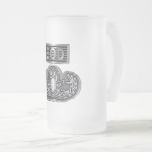 Caneca De Cerveja Vidro Jateado Descarte de Munições Explosivas EOD