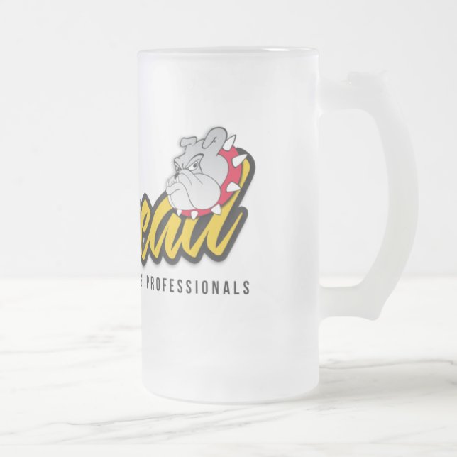 Caneca De Cerveja Vidro Jateado Design de Jarhead (Direita)