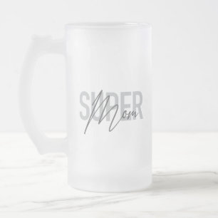 Caneca De Cerveja Vidro Jateado Design legal, urbana, moderna e simples da Super M