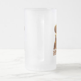 Caneca De Cerveja Vidro Jateado Deusa do guerreiro de Sekhmet A de Egipto antigo