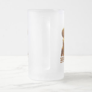 Caneca De Cerveja Vidro Jateado Deusa do guerreiro de Sekhmet A de Egipto antigo