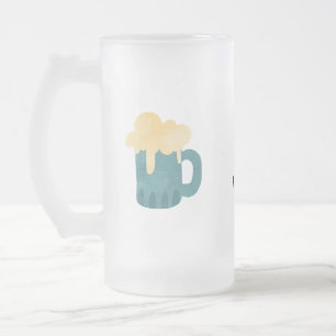 Caneca De Cerveja Vidro Jateado Dia de os pais de Diversão Feliz por Pai