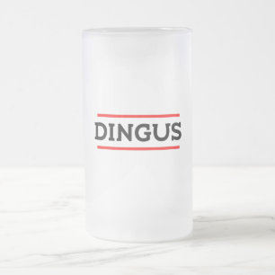 Caneca De Cerveja Vidro Jateado Dingus