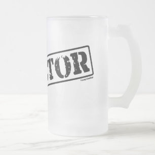 Caneca De Cerveja Vidro Jateado Diretor Carimbo