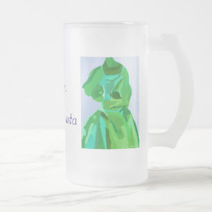 Caneca De Cerveja Vidro Jateado Diva Fashionista No Verão