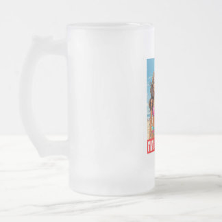 CANECA DE CERVEJA VIDRO JATEADO DONALD TRUMP - EU SOU UMA GAROTA TRUMP