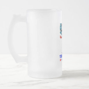 CANECA DE CERVEJA VIDRO JATEADO DONALD TRUMP GIRL