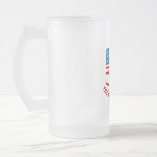 CANECA DE CERVEJA VIDRO JATEADO DONALD TRUMP - SIM, SOU UMA GAROTA TRUMP